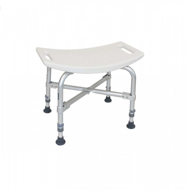 ProBasics Bariatric Shower Bench, Heavy-Duty 20" Wide Seat with Textured Surface & Integrated Handles, 550 lb Capacity