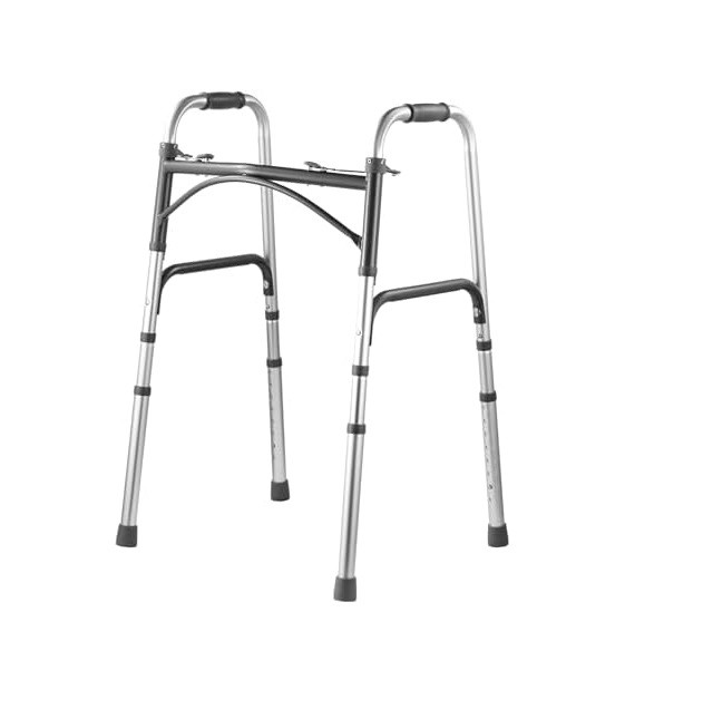 ProBasics Folding Walker, Lightweight Adjustable Walker with Two-Button Fold, and 300 lbs Weight Capacity