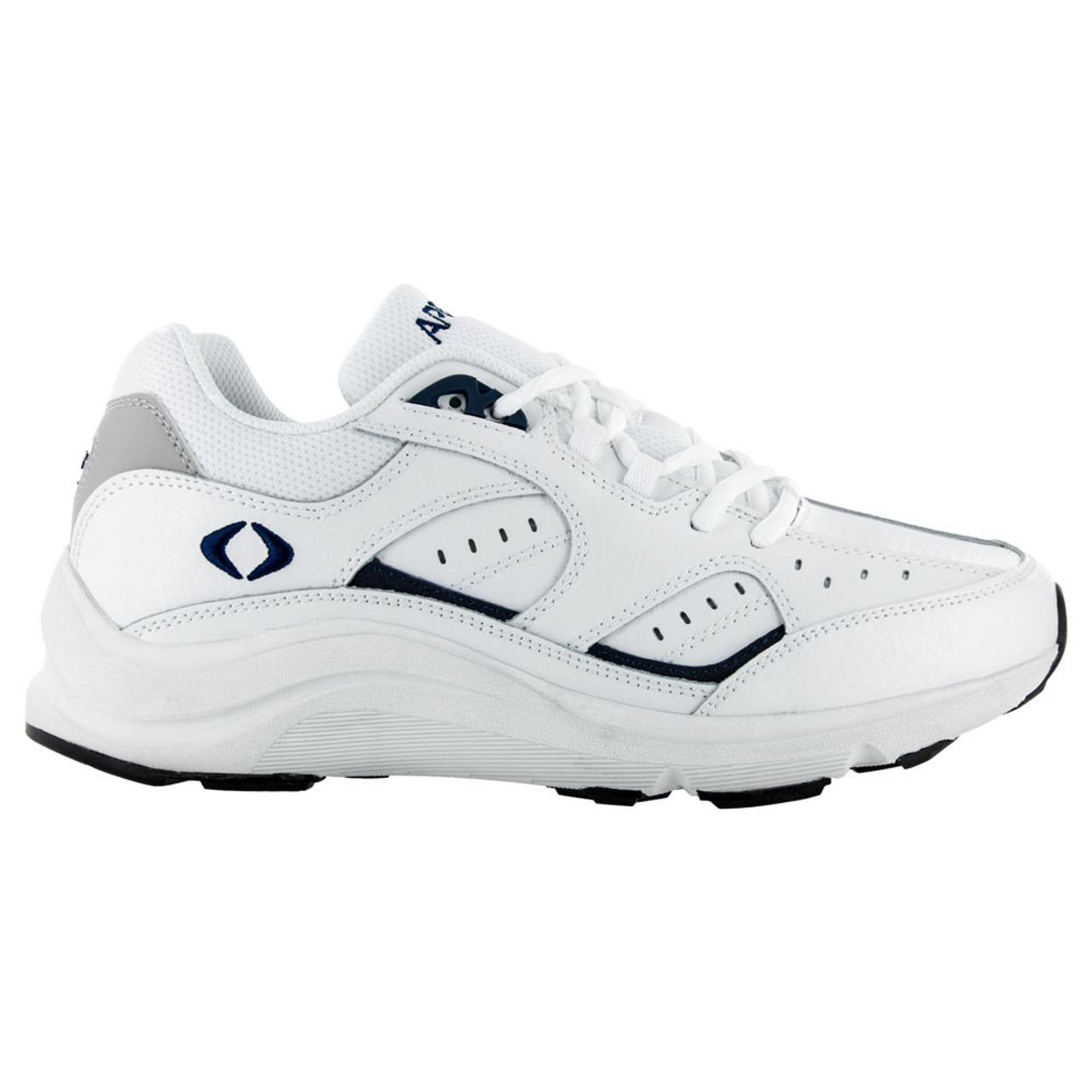Apex Men's Lace Walking Shoe V Last - White/Blue