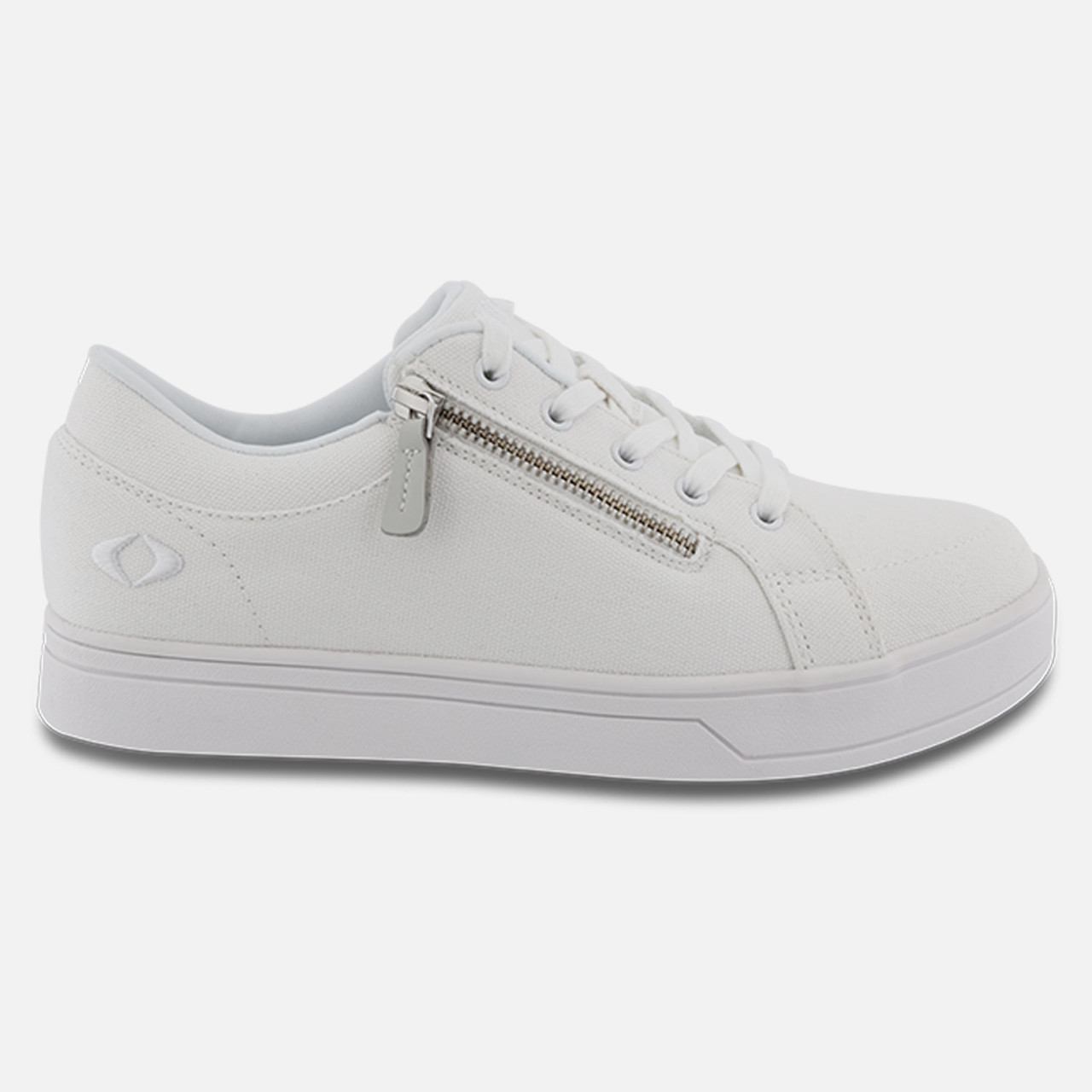 Apex Women's Blutcher Canvas Zip - Navy & White