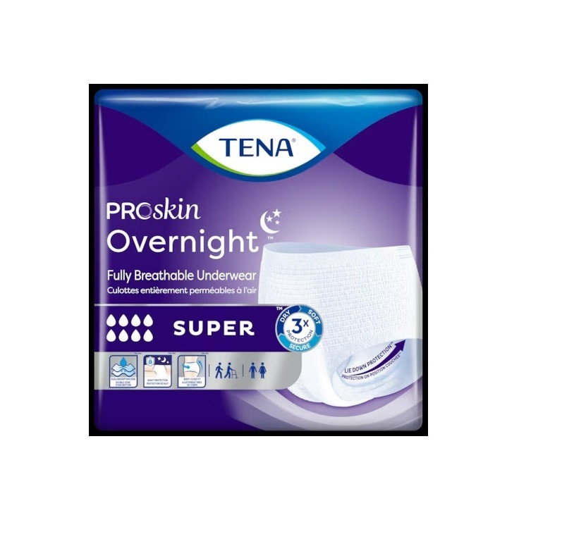 TENA ProSkin Overnight Super – Fully Breathable Protective Underwear