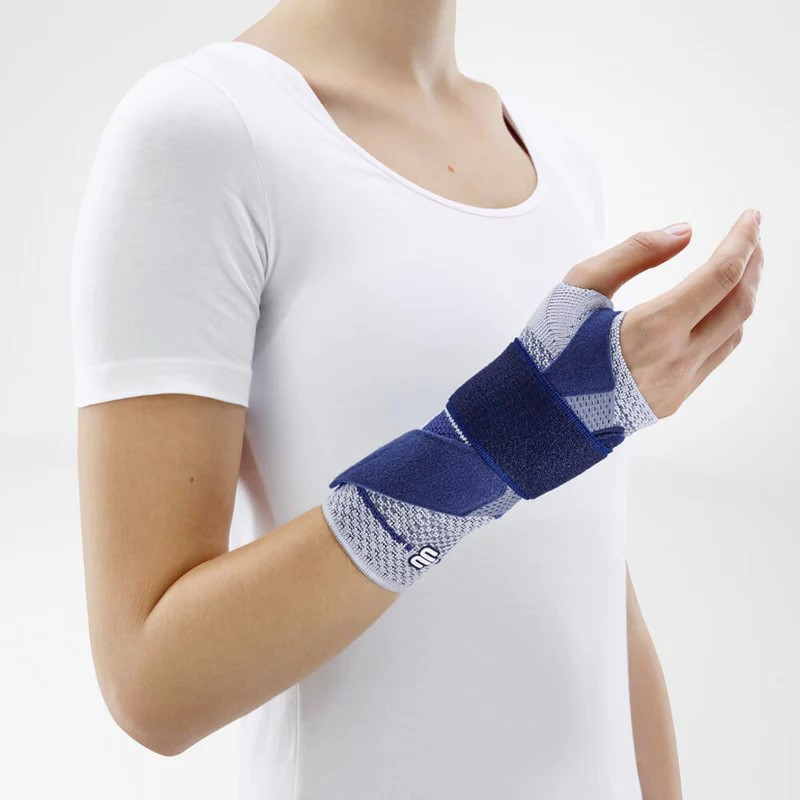 ManuTrain Wrist Brace – Compression Knit Stabilizer with Rigid Stay, Massage Pad & Adjustable Strap System, Latex-Free