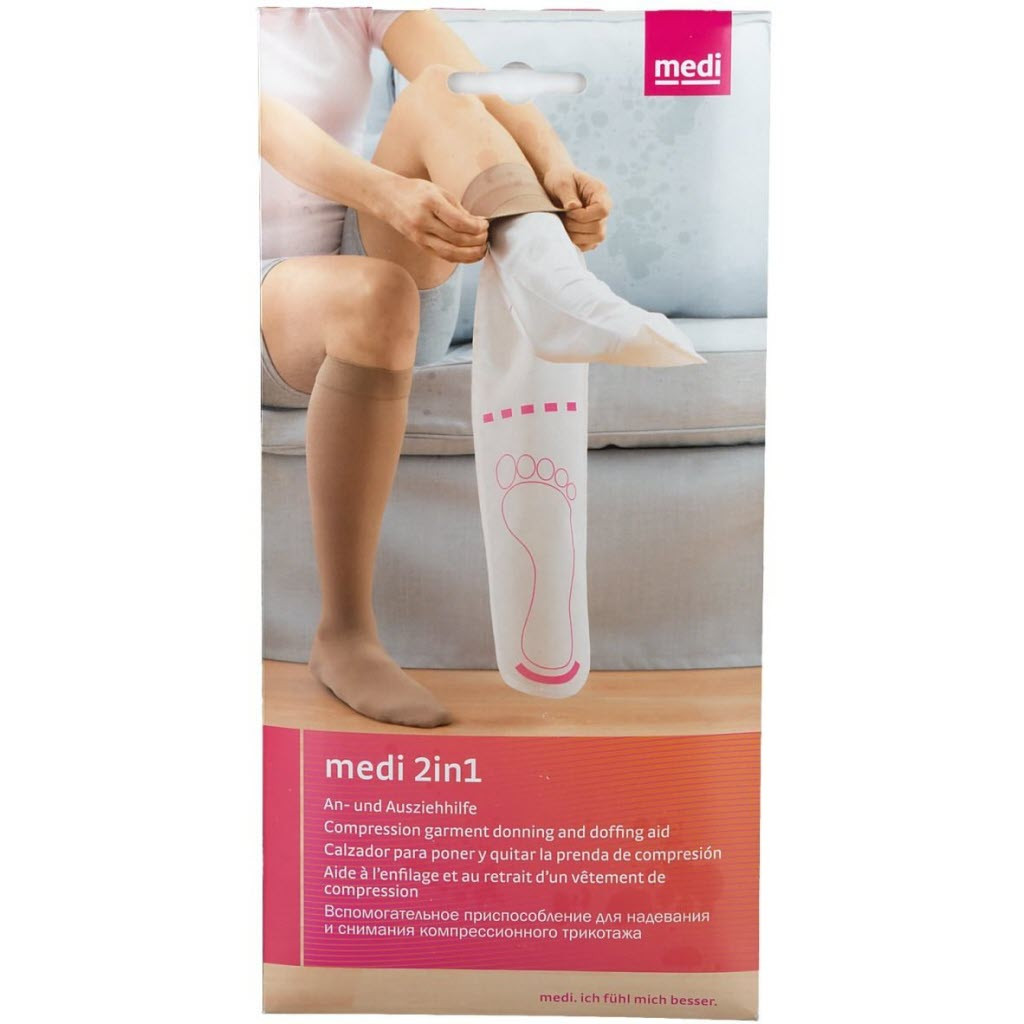 medi 2in1 Donning & Doffing Aid for Compression Stockings, Compact & Travel-Friendly