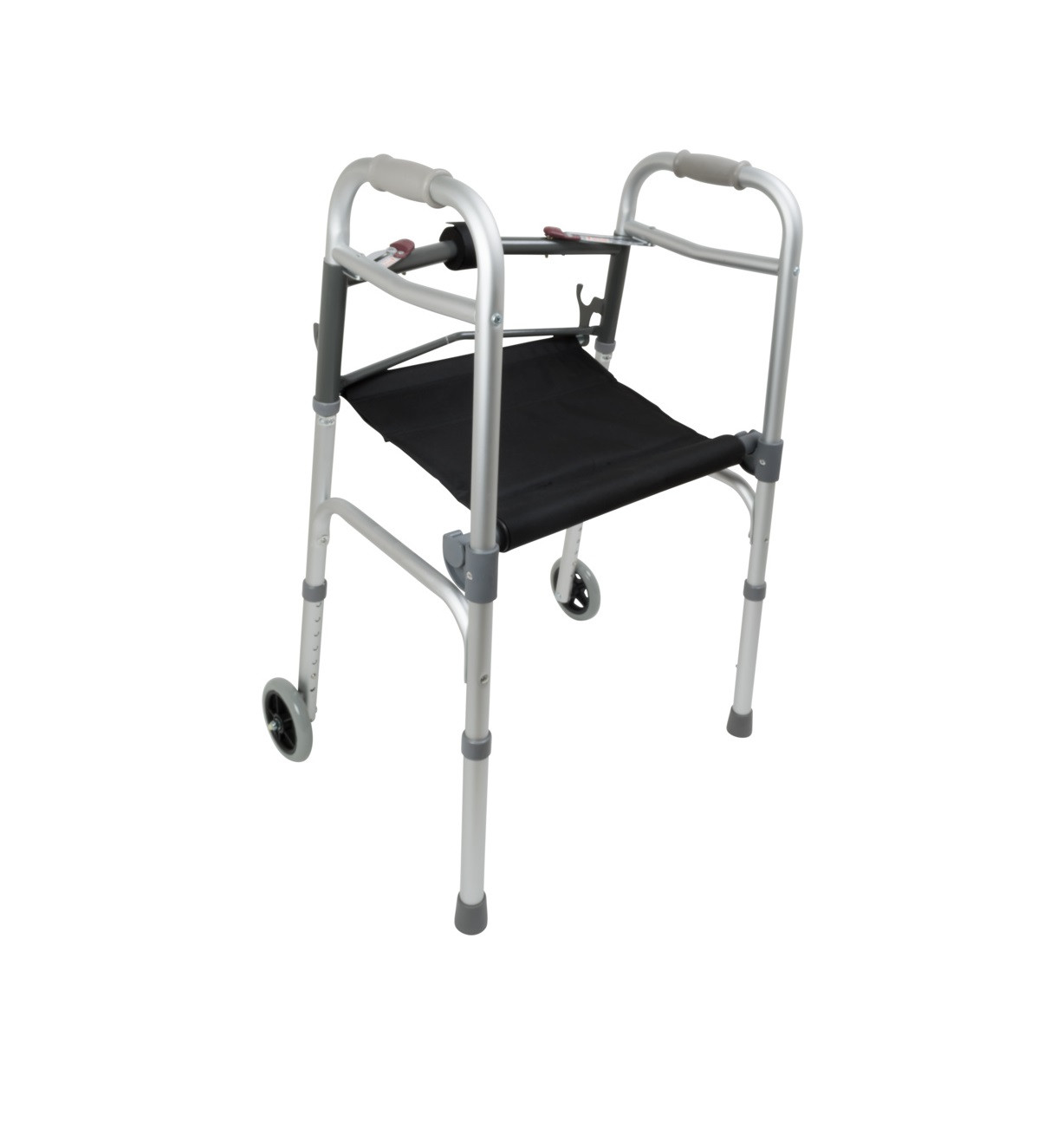 ProBasics Dual-Function Walker - With Wheels & Roll-Up Seat