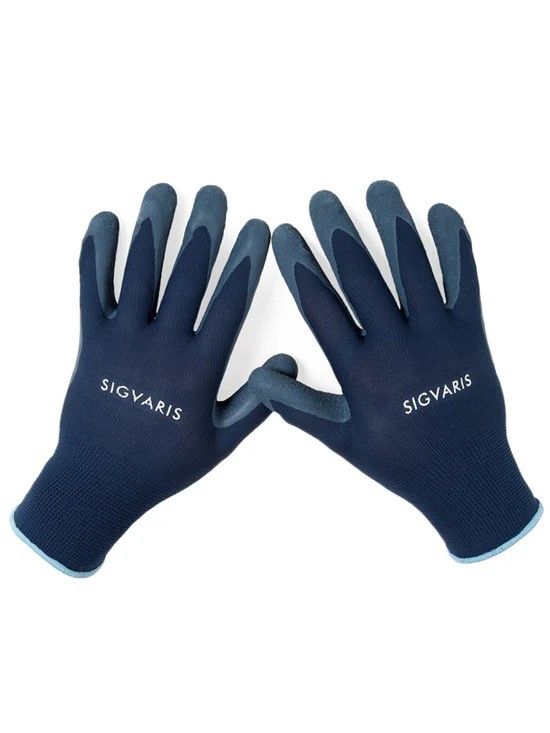 Sigvaris Textile Grip Gloves for Compression Stockings, Unisex with Latex Coating