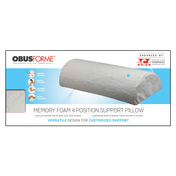 ObusForme FlexComfort Multi-Use Memory Foam Support Pillow