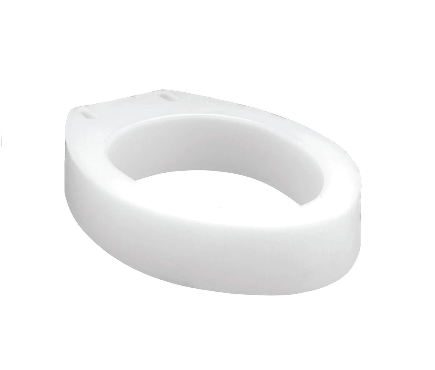 Carex Round Toilet Seat Elevator, 3.5" Raised Toilet Riser for Standard Round Toilets – Installs Under Existing Seat for Comfortable Bathroom Assistance