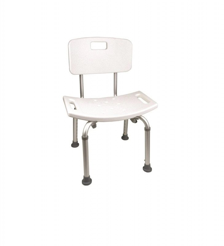 ProBasics Adjustable Shower Chair with Backrest – Lightweight, Non-Slip Bath Seat for Elderly & Disabled, 250 lb Capacity