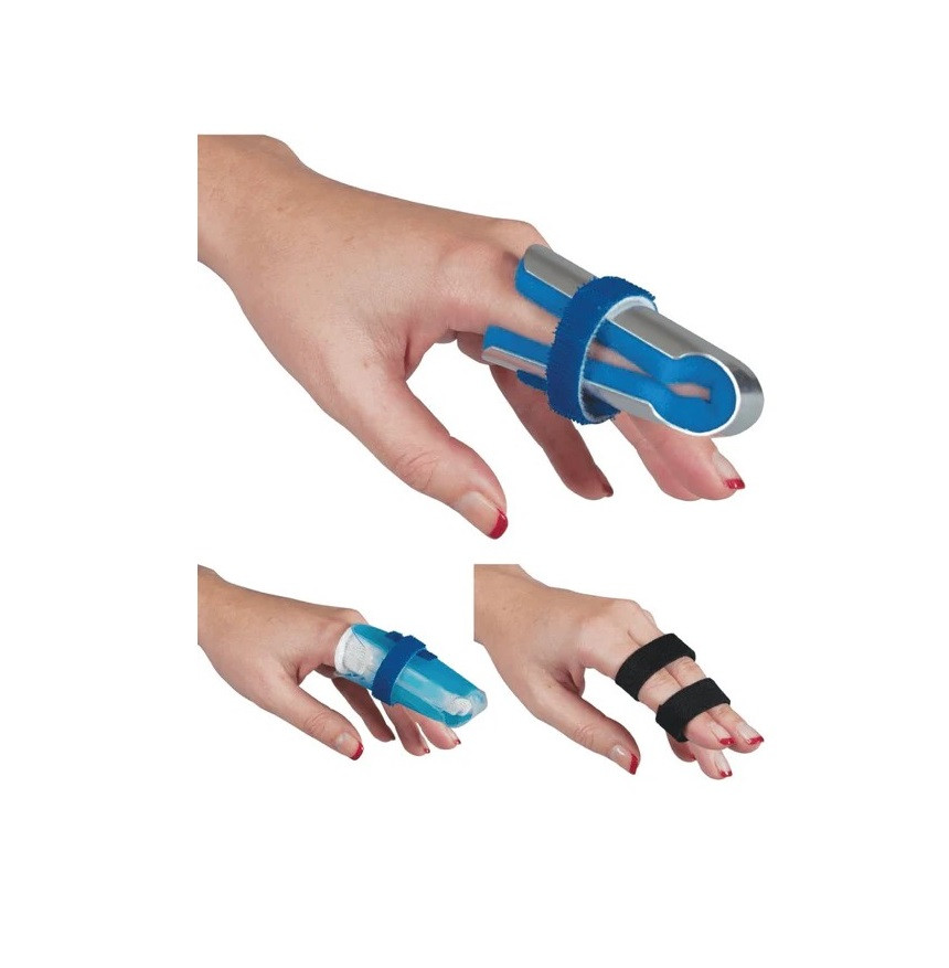 Carex Finger Splint Kit, 4-in-1 Injury Support with Ice Sleeve, Metal Splint & Finger Bands, Complete Protection for Healing Sprains, Fractures & Jammed Fingers